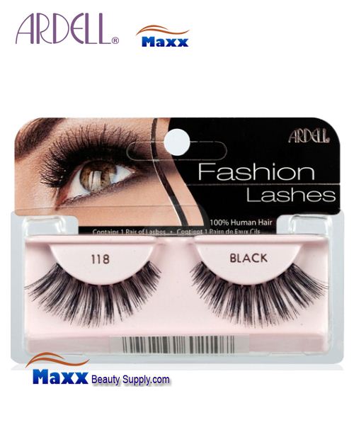 4 Package - Ardell Fashion Lashes Eye Lashes 118 - Black